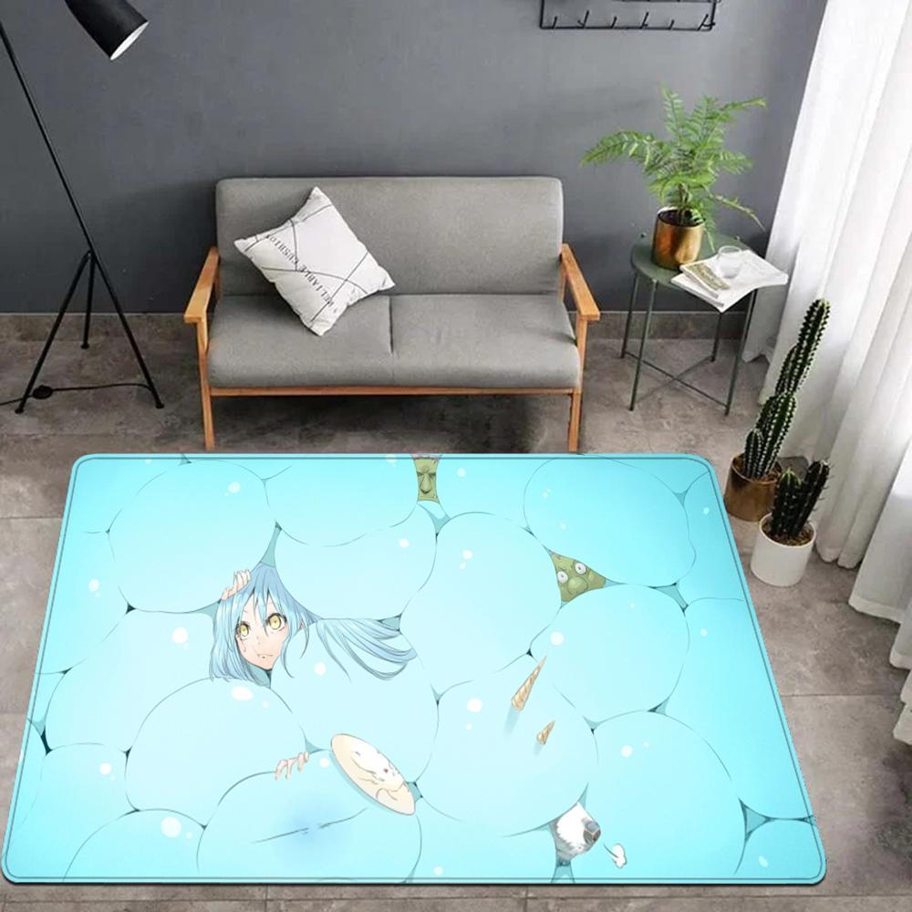 Demon Slime Rimuru Tempest Floor Mat Bathroom Mat Kids Room Bedroom Decoration Balcony Anti-Slip Doormat Living Room Welcome