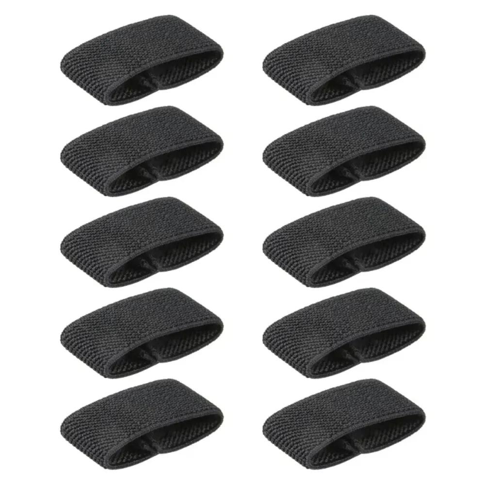 10Pcs Elastic Belt Loop Keepers Nylon Belt Loop Backpack Strap Holder Retainers Band