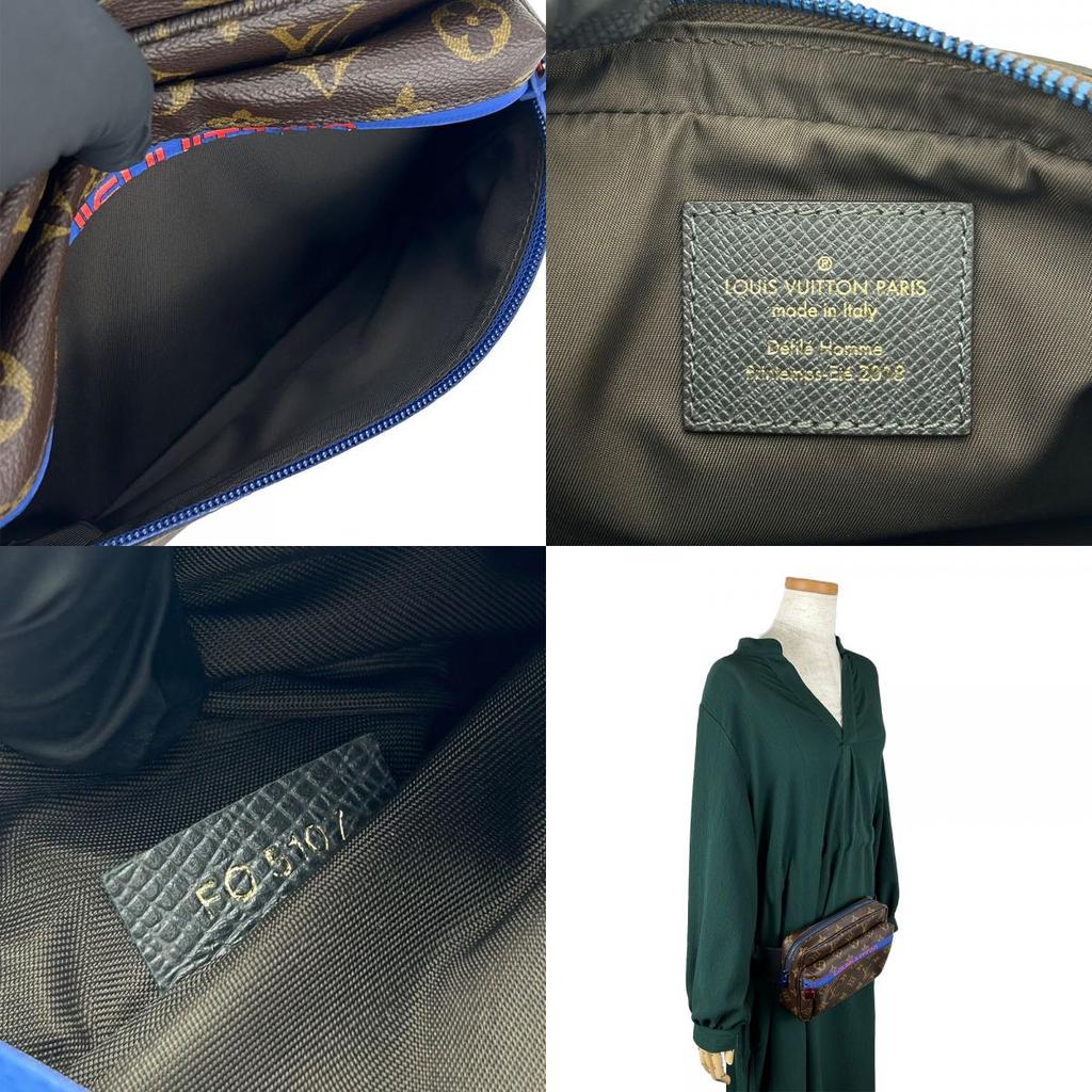 Used LOUIS VUITTON Waist bag Pacific Bum Bag M43828 Monogram Brown Brown Kim Jones