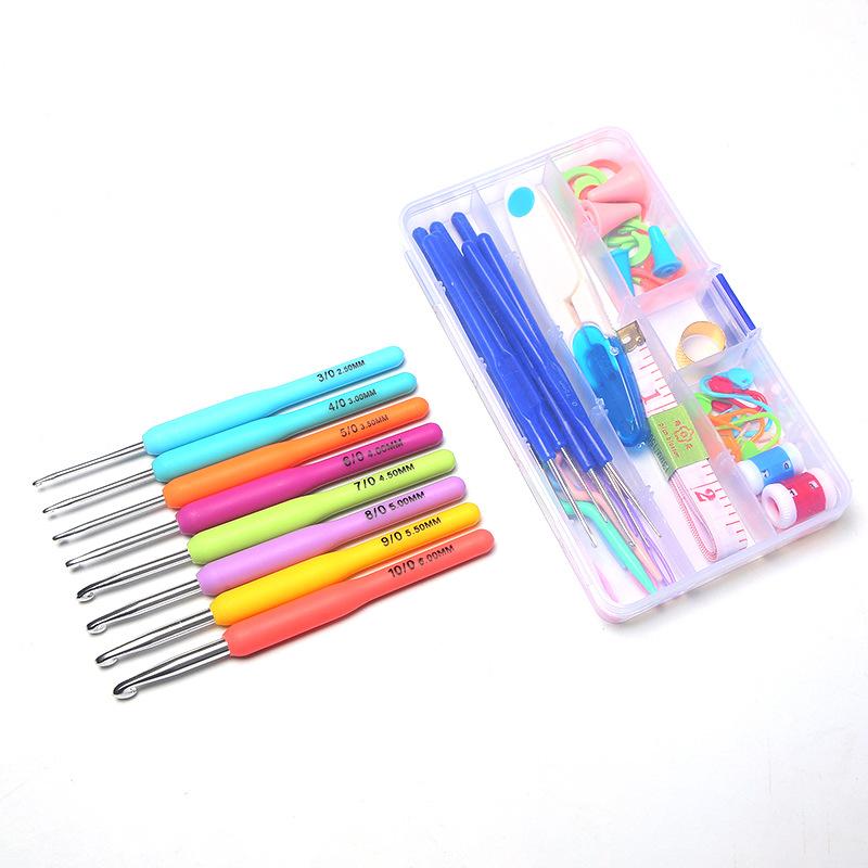 53-Piece Crochet Set 16 Magic Crochet Handmade Diy Knitting Tool Hook Full Set Sweater Needles