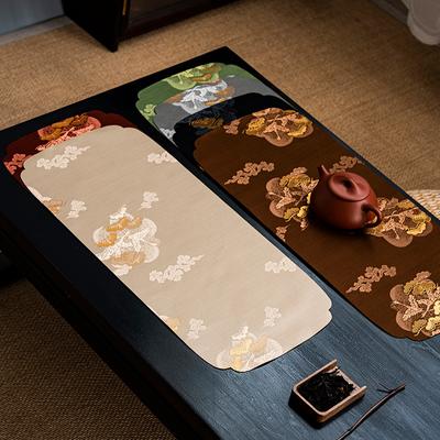 Zen Tea Tablecloth Tea Table Flag Waterproof Table Mat Japanese Small Tea Seats Accessories Teacup Mat Tea Ceremony Utensils