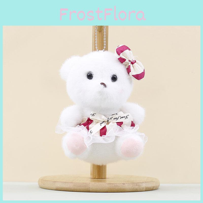 Soft Cartoon Lina Bear Keychain With Tulle Skirt Stuffed Toy Gift For Girls Kids