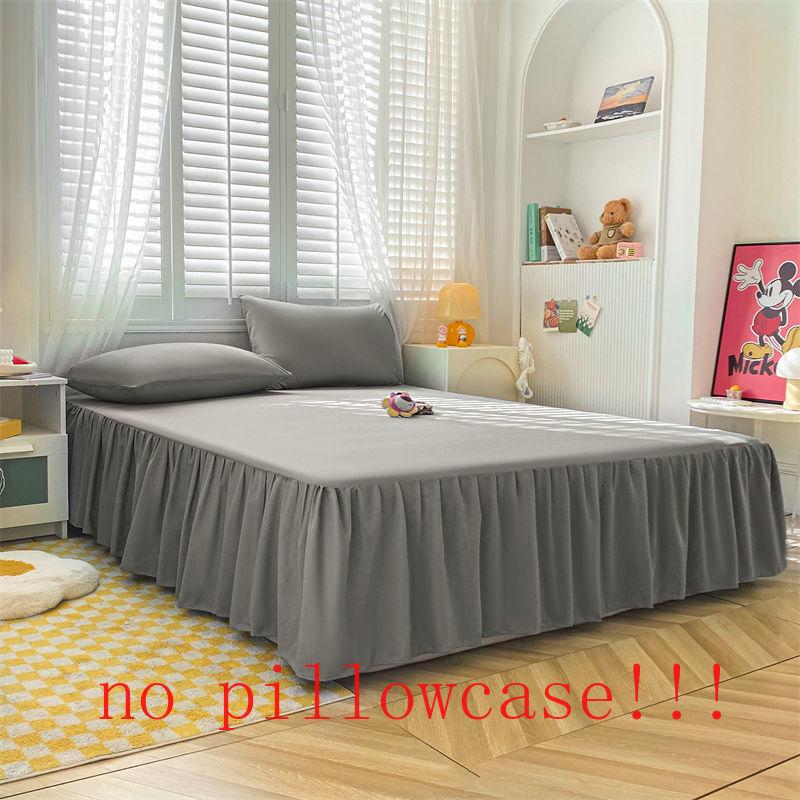Bed Skirt Simple Fashion Modern Skin-friendly Dust-proof Bedspread Comfortable Bedroom Ruffles Protector Bedcover Korean Sheets