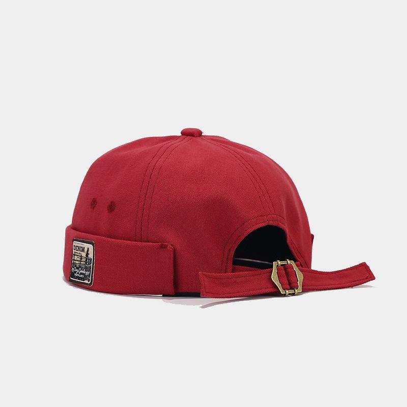 Hats Women's Fashion Spring Retro Brimless Melon Skin Hat Korean Version Versatile Landlord Hat Men's Street Hip-hop Yuppie Hat