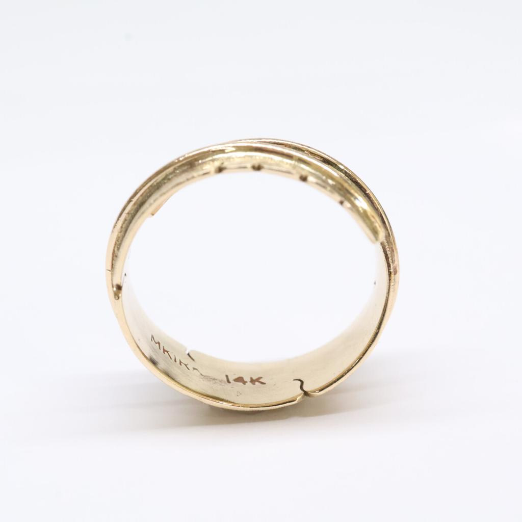 Michael Kirk 14K Feather Ring Ring Yellow GoldUsed