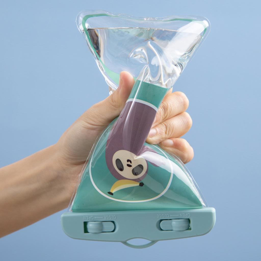 Mobile Phone Waterproof Bag ABS PVC Cellphone Underwater Dry Pouch for Diving TravellingSloth