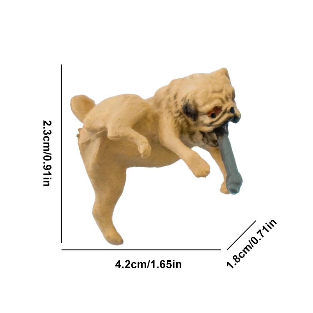 

Durable Fall Resistant Fish Tank Landscape Decor Cartoon PVC Dog Miniature Aquarium Ornament Handmade