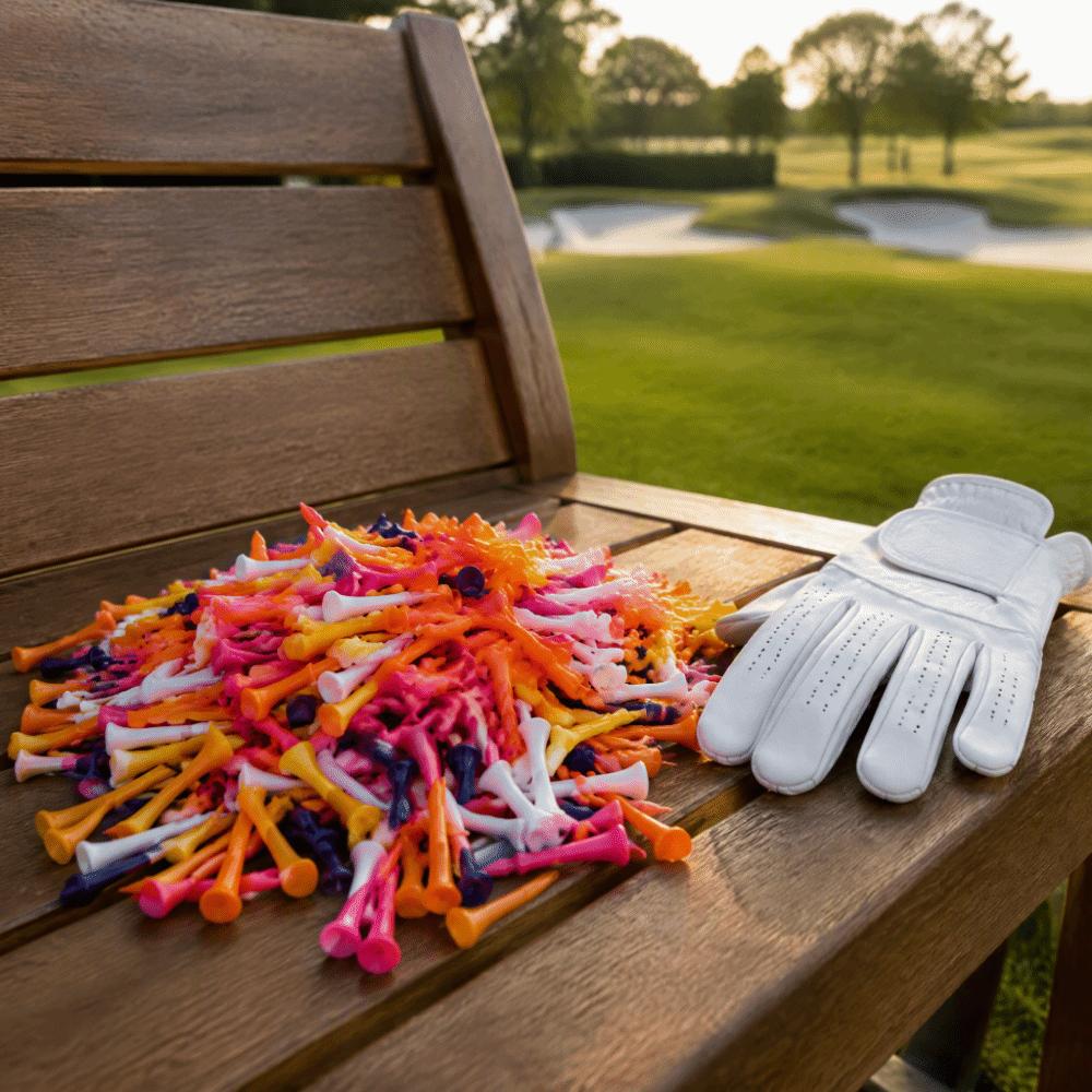 100pcs Multiple Sizes Driving Range Tees Plastic Material Assorted Golf Tees  For Men