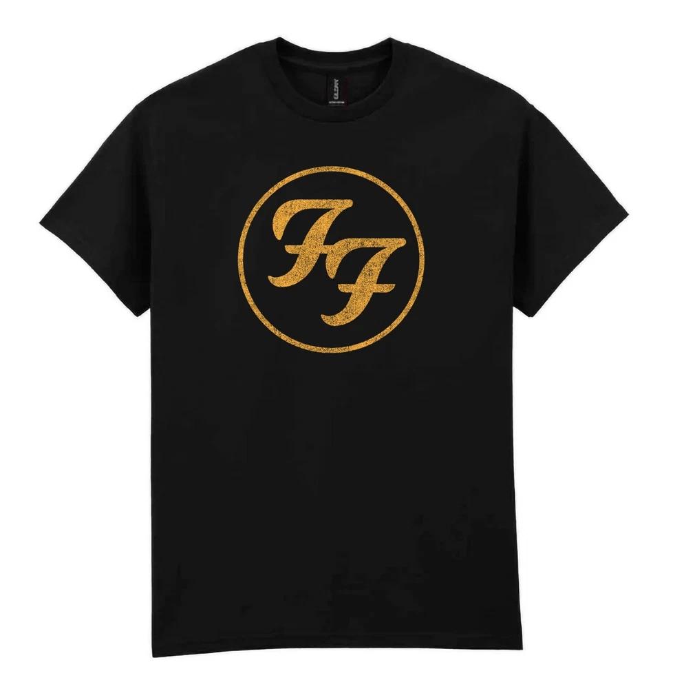F FIGHTERS Logo Black TShirt ultra cotton  Alternative rock music concert Tee L