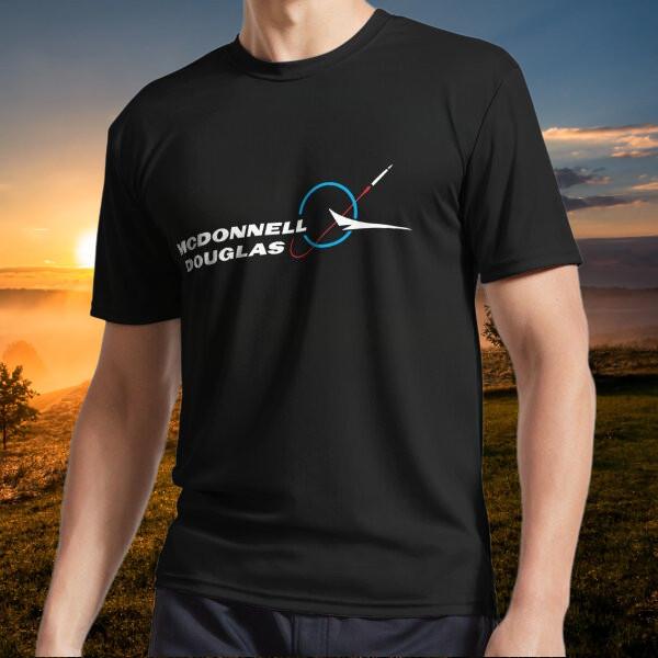 

Новинка Футболка с активным логотипом MCDONNEL DOUGLAS Смешная Размеры от S до 5XL 2XL