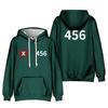 Men Women's Fleece Hooded Squid Game Printed Spring Autumn Pullover Sweatshirt Fashion Hoodies Casual Hip Hop New Men Tracksuit Streetwear