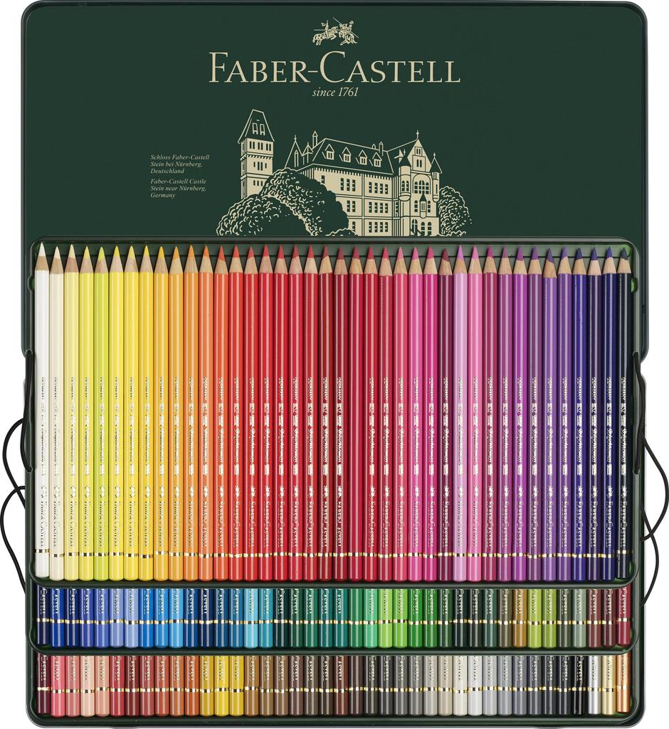 Polychromos Colored Pencil 120 110011 Japanese Faber-Castell Set, Colors, Tin, [Official Product]