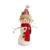 Cartoon Long Legs Snowman Ornaments Cute Plush Snowman Doll Toy  Home Xmas Decoration