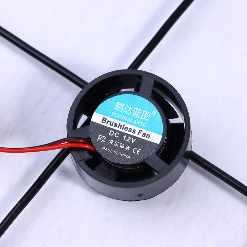 Mini 2510 25*10Mm Dc 5V 9V 12V 24V Kulatý 2-Pin Chladič Bezkomutátorový Chladič Čipové Sady Tichý Mini Notebook Mikro Chladicí Ventilátor