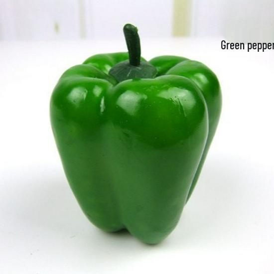 Green and Red Fake Chili Pepper Models for Display and Photography Props