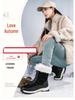 Women's Plus Size Non-Slip Thickened Snow Boots with Front Zipper