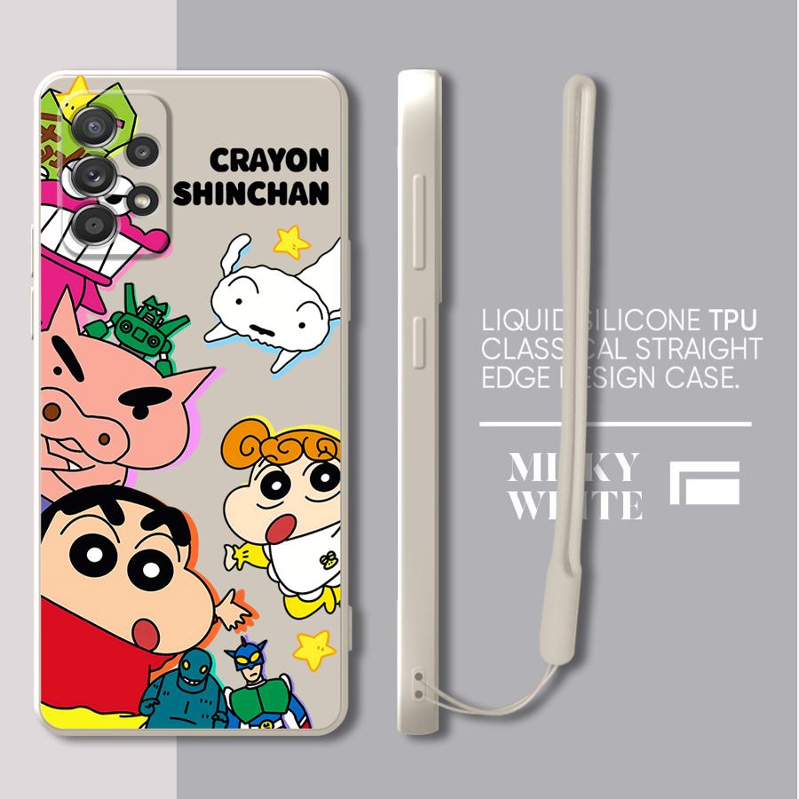 Cartoon Fashion Shin-chan Phone Cover Case for Samsung Galaxy A53 A50 A56 A04 A02s A71 A73 A03 A30s A06 A05 A20s