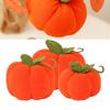 Pumpkin Plush Toy Simulation Vibrant Color Soft Pumpkins Fabric Ornament for Halloween Party Supplie