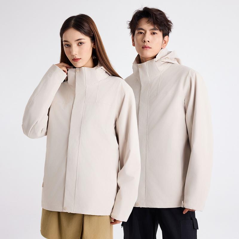 Jacket Men's Three-in-one Silver Fox Velvet Liner Windproof and Waterproof Chuanxi Jacket Mountaineering Suit Women