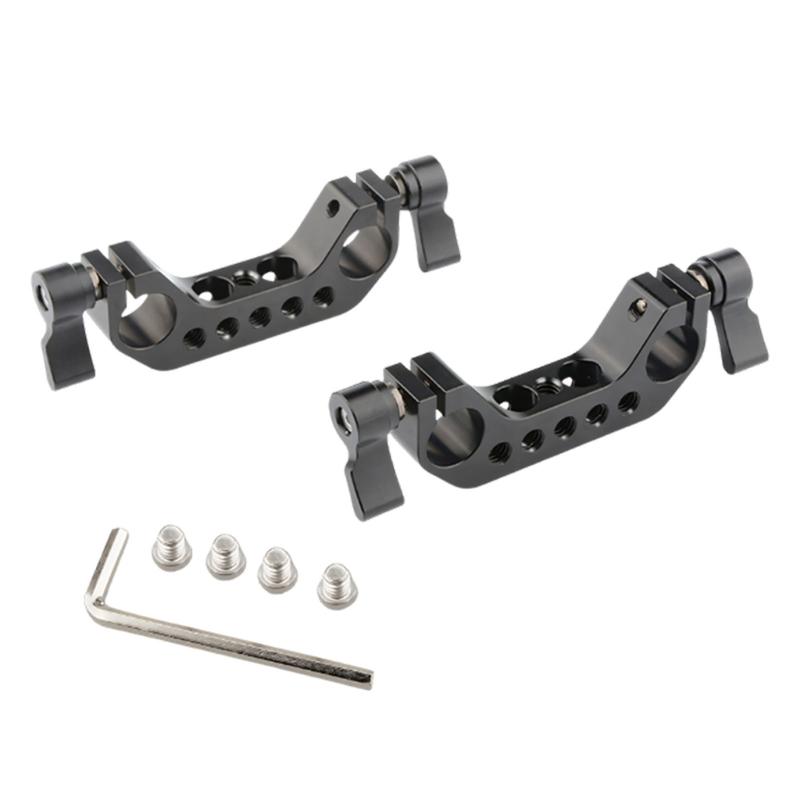 

Aluminum Double Port 15mm Rod Adapter Joint Rotation 360 Degree For Camera Rig Rod Double Hole Pipe Clamp Accessories 1