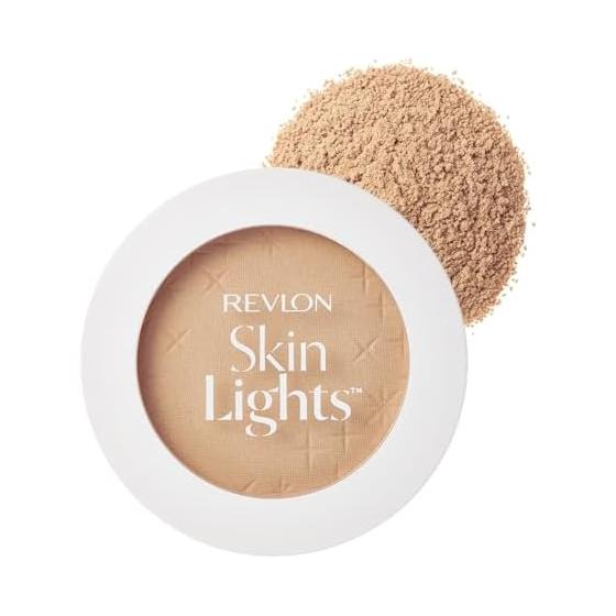 Revlon Skin Light Pressed Powder N 102 Warm Base (Color Image: Natural Shiny Skin SPF25 PA++) Foundation 10g (x 1)