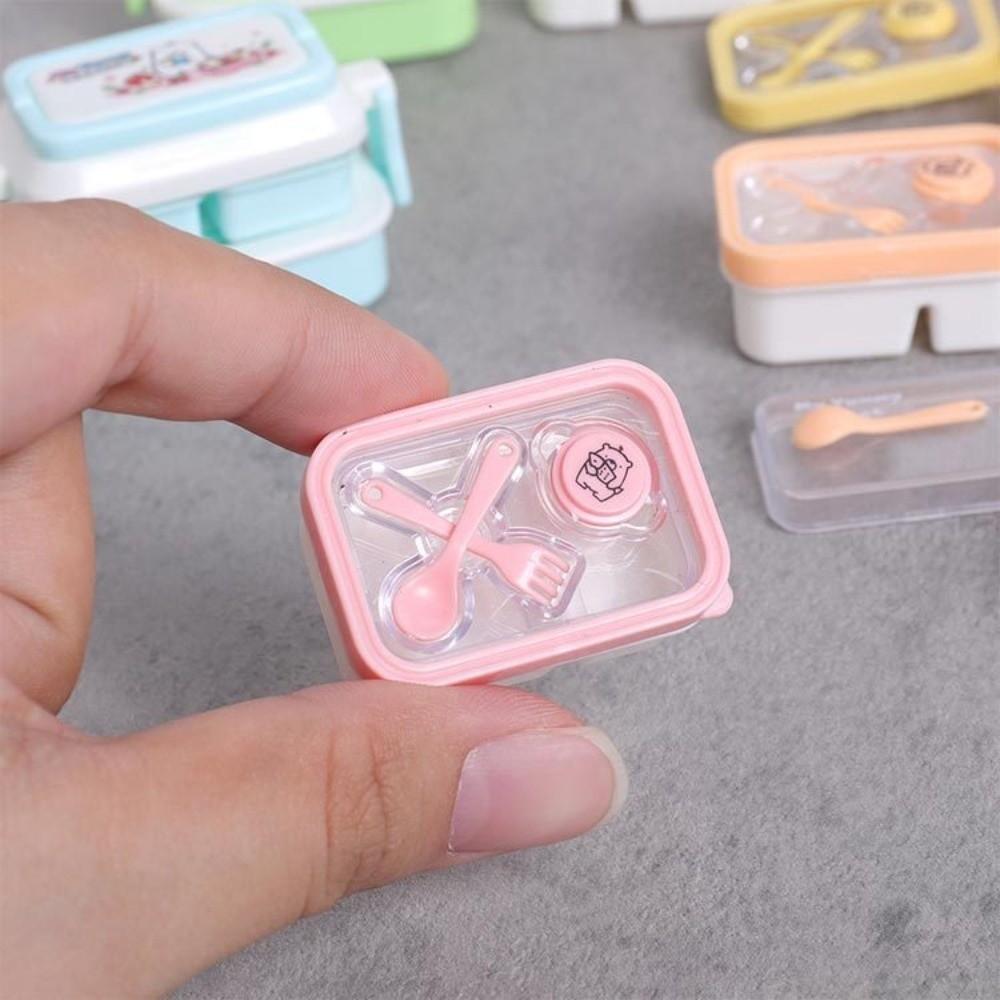Kitchen Props Simulated Dinner Box Miniature Bento Box Model Kids Pretend Play Toy Set