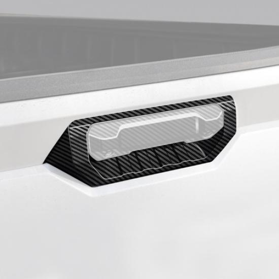For Toyota Tundra -2025 ABS Carbon Fiber Rear Door Tailgate Bowl Cover Trim