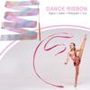 2m4m Kids Dancing Gymnastics Silk Band Wands Glittering Rhythmic Artistic Ballet Twirling Silk