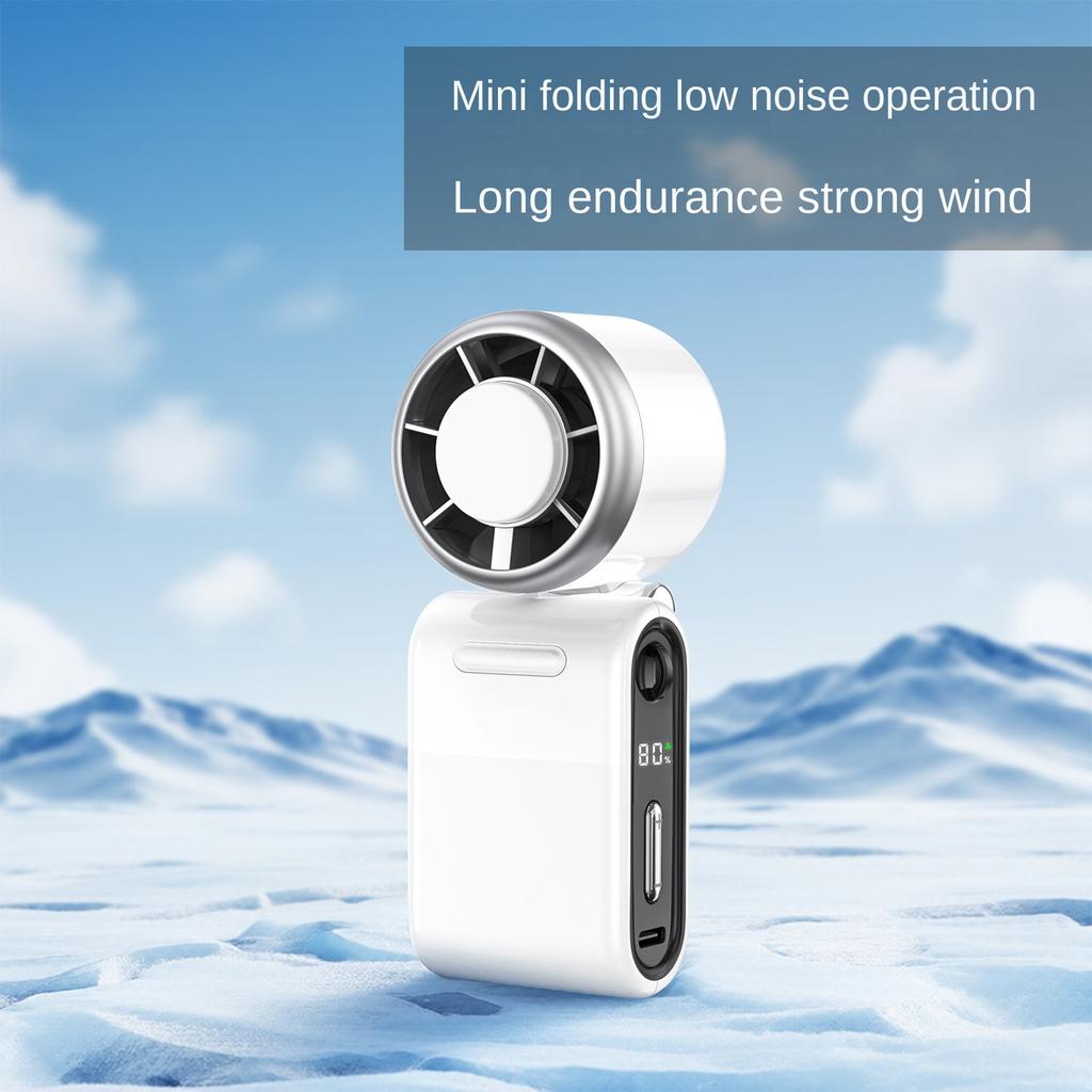 New Portable Mini Handheld High Speed Turbo Foldable Outdoor Hanging Neck Fan
