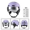 Unisex Ski Helmet With Integrated Goggles Winter Snowboarding Safety Gear EPS Foam CE Certified Adults