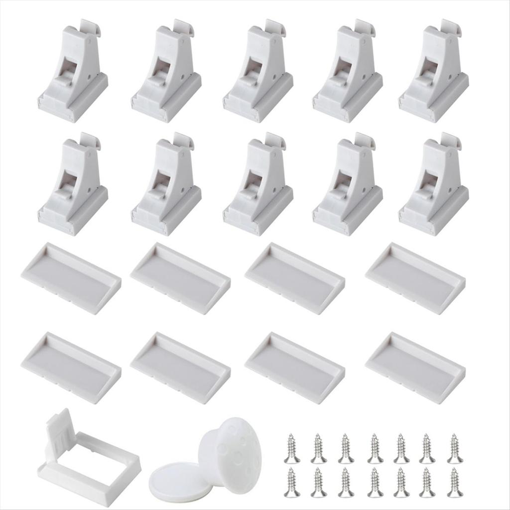 A89X Magnetic Cabinet Locks for Child Safety, Drawer Locks Baby Proofing, Magnetic Door Safety Locks for Cabinets and Drawers