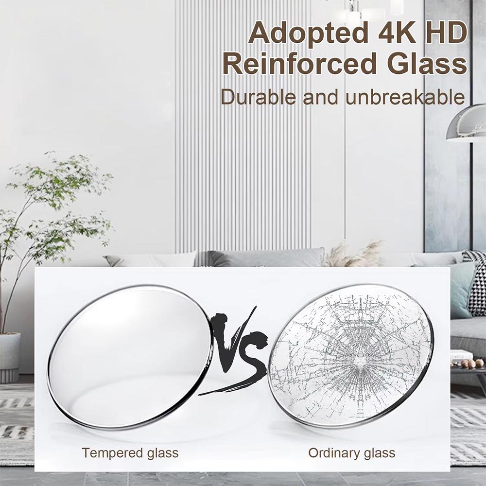 8inch Modern Square Wall Clock Silent Non-Ticking Analog Clock Large Numbers Minimalist Decor for Living Room Office Bedroom