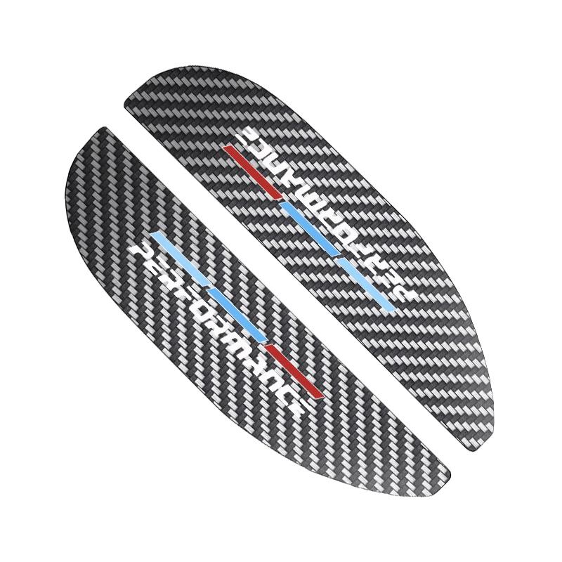 2pcs Car Rear View Mirror Sticker Rain Eyebrow For BMW 50th Kith 5 Series F20 E39 F10 F30 E90 E46 E60 G60 X5 E87 F11 G20 G32 G30