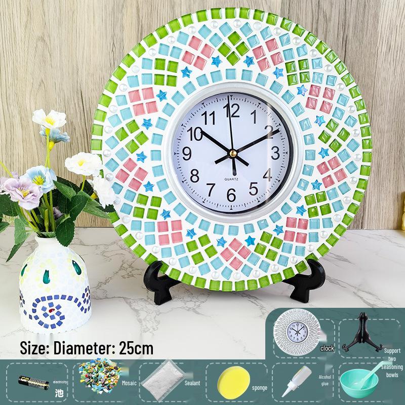 DIY Handmade Wall Clock Kit – Creative Collage for Children and Adults