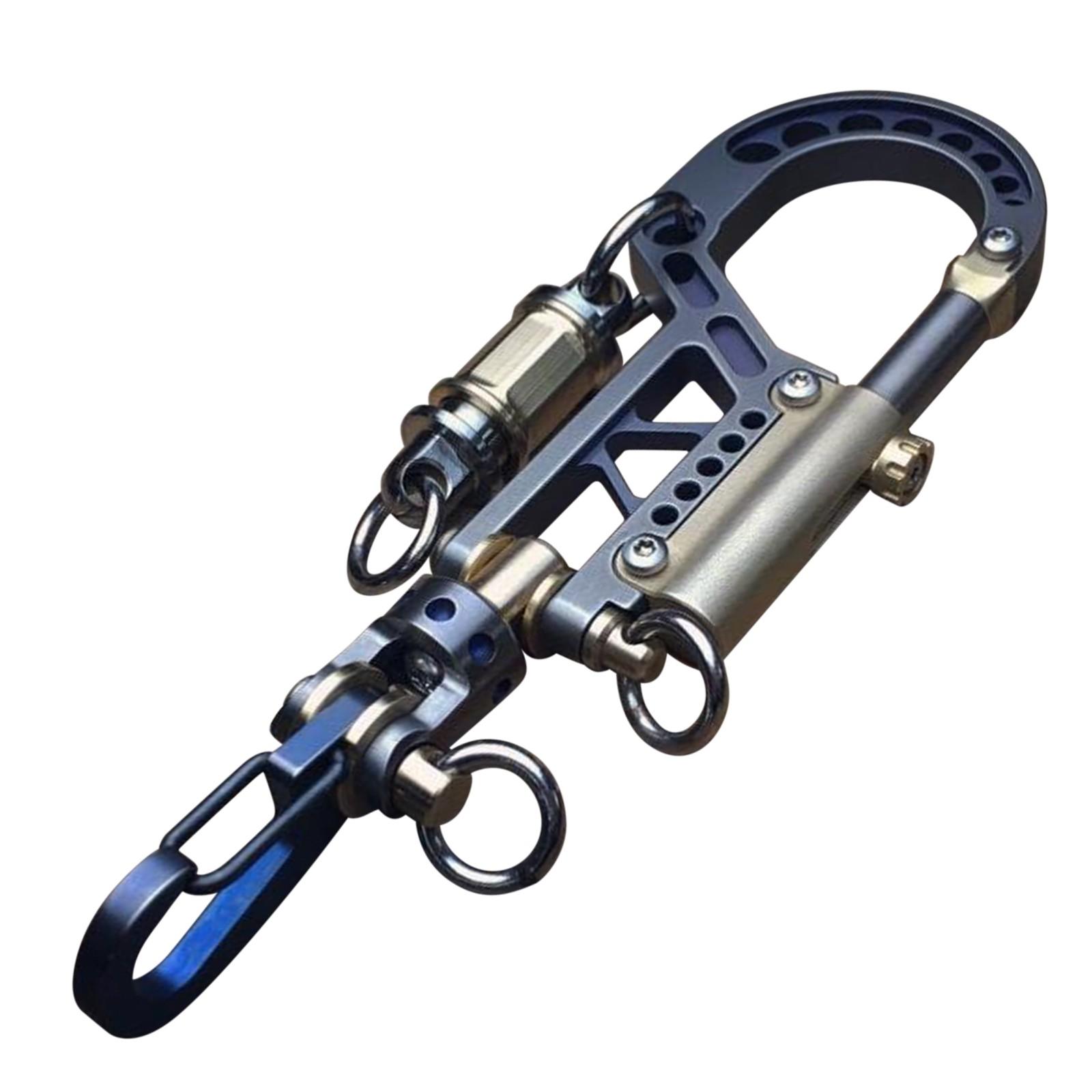 

Брелок-карабин-болт Evo / База + 2 маленьких титановых карабина One Size