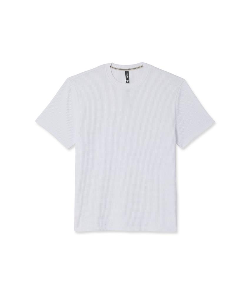 VUORI [Men] Short Sleeve Lightweight Tech Waffle Tee - Relaxed Fit_White _Vr16321029