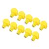10pcs Chicken Water Nipples Automatic Poultry Nipples Drinker Waterer Plastic Yellow