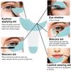 Multi Functional Eye Makeup Silicone Baffle Crescent Shaped Eyelash Brush Eyeliner Eye Shadow Auxiliary Artifact