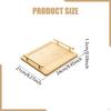 Serving Tray Coffee Table with Metal Handles Rectangular Platter Snack Trays for Food