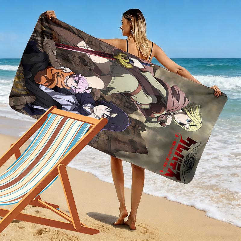 Clevatess Print Beach Towel, Large Soft Quick Dry Towel for Beach Camping Swimming