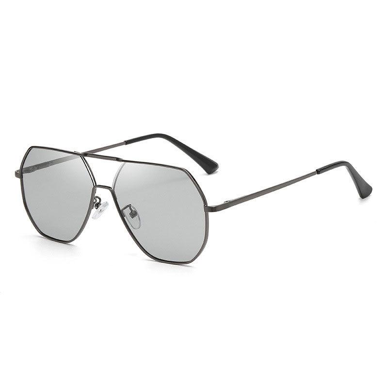 Day And Night Polarized Sunglasses Men'S Driving Fishing Myopia Sunglasses Anti-Ultraviolet Discoloration Glasses