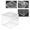 1Pc Reptile Terrarium Feeder Snakes Spider Lizard Breeding Acrylic Box Case Insects House