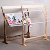 Cross Stitch Sewing Tools Desktop Embroidery Floor Stand Solid Wood Full 360 Degree Rotatable Frame for DIY Needlework
