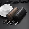 Carbon Fiber Fabric Keychain Unisex Key Bag Multifunction Organizer Wallet Holder Smart Housekeeper Car Small Case Keys Pouch