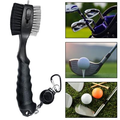 Yousheng Golf Club Brush Golf Club Cleaning Tool with Retractable Zip-line And Aluminum Carabiner Golf Club Cleaner Accessory