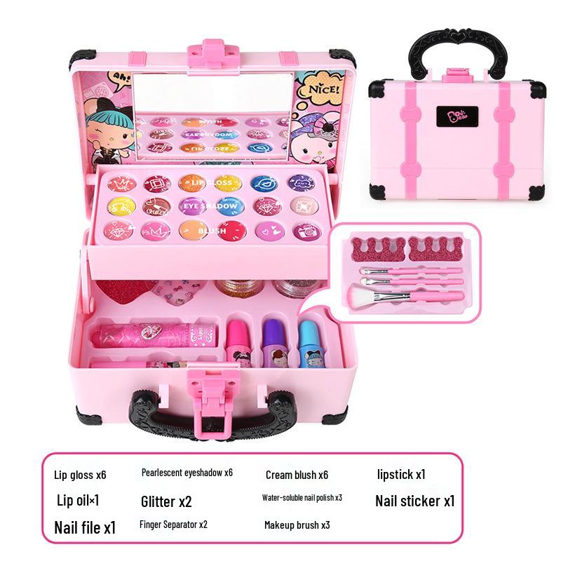 Kids' Princess Makeup Suitcase - Girls' Performance & Birthday Gift