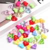 20Pcs Acrylic Transparent Heart Beads For DIY Necklace Bracelet Earrings Jewelry Making Craft Accessories