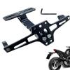 Motorcycle License Plate Bracket Aluminum Alloy Plate Motorcycle License Holder Number Plate Mount Rack Motorcycle Accessories
