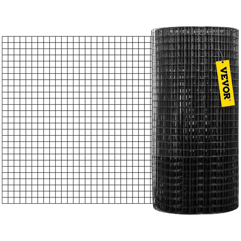 Hardware Cloth, 36\" X 50\' & 1\"x1\" Mesh Size, Galvanized Steel Vinyl Coated 16 Gauge Chicken Wire Fencing with A Cutting Plier & A Pair of Fabric