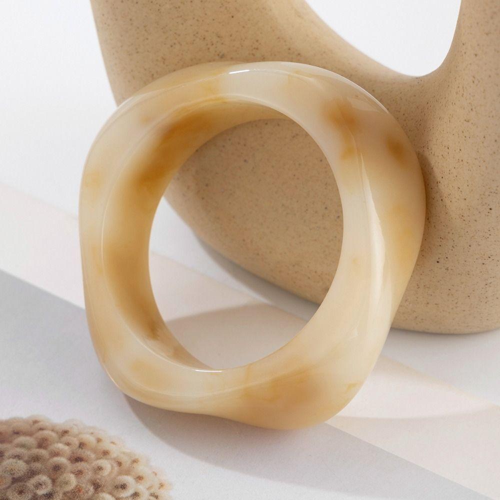 Bohemian Irregular Acrylic Bangles Exaggerated Geometric Charm Bracelets  Bangle On Hand